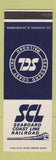 Matchbook Cover - Seaboard Coast Line Railroad SAMPLE