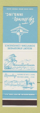 Matchbook Cover - Up Towner Inns  SAMPLE