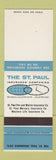 Matchbook Cover - St Paul Insurance Company SAMPLE