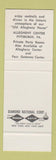 Matchbook Cover - Palmer's restaurant Pittsburgh PA SAMPLE