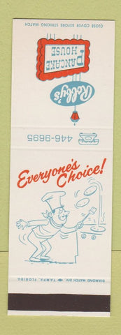 Matchbook Cover - Robby's Pancake House Lakeland Clearwater FL SAMPLE