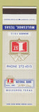 Matchbook Cover - 1st National Bank Muleshoe TX SAMPLE