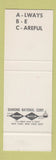 Matchbook Cover - Moore Drop Forging safety SAMPLE