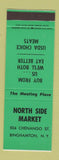 Matchbook Cover - North Side Market Binghamton NY GREEN SAMPLE