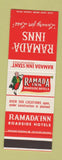 Matchbook Cover - Ramada Inns SAMPLE
