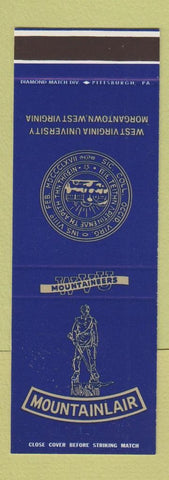 Matchbook Cover - Mountainlair West Virginia University Morgantown WV SAMPLE