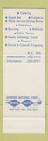 Matchbook Cover - Mountainlair West Virginia University Morgantown WV SAMPLE
