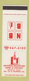 Matchbook Cover - National Boulevard Bank of Chicago IL SAMPLE