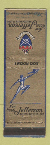 Matchbook Cover - New Hotel Jefferson St Louis MO WEAR
