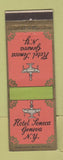 Matchbook Cover - Hotel Seneca Geneva NY