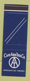 Matchbook Cover - Cape Ann Tool Pigeon Cove MA SAMPlE