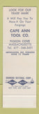 Matchbook Cover - Cape Ann Tool Pigeon Cove MA SAMPlE