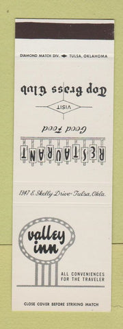 Matchbook Cover - Valley Inn Restaurant Tulsa OK SAMPlE