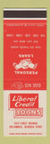 Matchbook Cover - Liberal Credit Loans Columbus GA SAMPLE