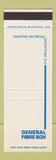 Matchbook Cover - General Fibre Box Springfield MA Amsterdam NY SAMPLE