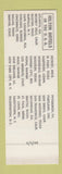 Matchbook Cover - Hilton Hotel Kona Hawaii SAMPLE