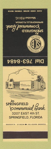 Matchbook Cover - Springfield Commercial Bank FL SAMPLE
