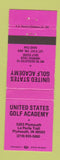 Matchbook Cover - United States Golf Academy Plymouth IN