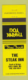 Matchbook Cover - The Steak Inn Shell Knob MO YELLOW