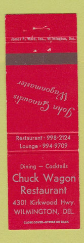 Matchbook Cover - Chuck Wagon Restaurant Wilmington DE