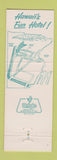 Matchbook Cover - Aloha Surf Hotel Waikiki Hawaii