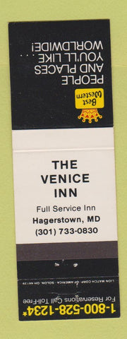 Matchbook Cover - Best Western Venice Inn Hagerstown MD