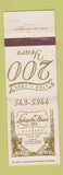 Matchbook Cover - Lafayette House Foxboro MA 1984