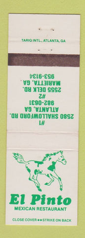 Matchbook Cover - El Pinto Mexican Restaurant Marietta GA