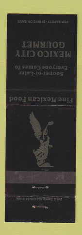 Matchbook Cover - Mexico City Gourmet Restaurant Mexican Decatur GA