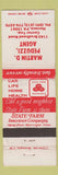 Matchbook Cover - State Farm Insurance Martin Peduzzi Monaca PA WEAR