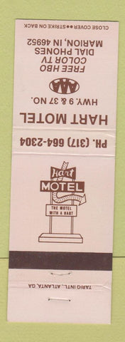 Matchbook Cover - Hart Motel Marion IN WEAR