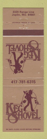 Matchbook Cover - Keg and Shovel Joplin MO WEAR