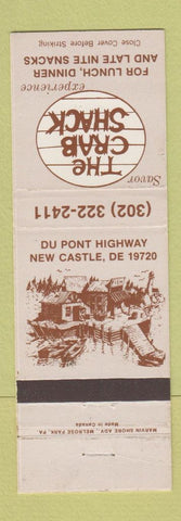 Matchbook Cover - The Crab Shack New Castle DE