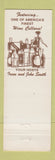 Matchbook Cover - The Crab Shack New Castle DE