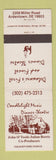 Matchbook Cover - Candlelight Music Dinner Theatre Ardentown DE