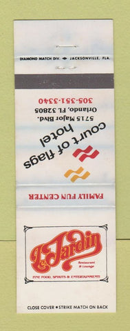 Matchbook Cover - Court of Flags Hotel Orlando FL