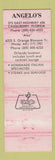 Matchbook Cover - Angelo's Italian Restaurant Orlando FL Casselberry