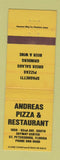Matchbook Cover - Andreas Pizza Restaurant St Petersburg FL WEAR