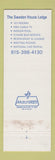 Matchbook Cover - Sweden House Lodge Rockford IL WEAR
