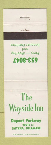 Matchbook Cover - The Wayside Inn Smyrna DE