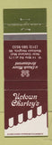 Matchbook Cover - Uptown Charlie's Restaurant Madison Heights MI