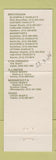 Matchbook Cover - Uptown Charlie's Restaurant Madison Heights MI