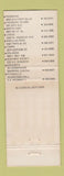 Matchbook Cover Gigi's Italian Restaurants Pizza Pasadena Tampa Sarasota FL WEAR