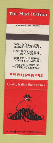 Matchbook Cover - The Mad Italian Restaurant Marietta Atlanta Chamblee GA