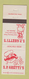 Matchbook Cover - SP Ghetti's Italian Restaurant Marietta GA
