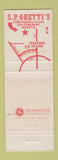 Matchbook Cover - SP Ghetti's Italian Restaurant Marietta GA