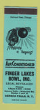 Matchbook Cover - Finger Lakes Bowling Seneca Falls NY