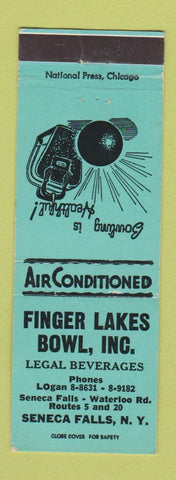 Matchbook Cover - Finger Lakes Bowling Seneca Falls NY