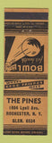 Matchbook Cover - The Pines Bowling Rochester NY
