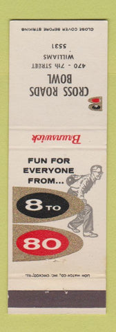 Matchbook Cover - Cross Roads Bowling Brunswick Williams